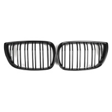 1Pair for E81 E87 1 Series E87 Pre-LCI 2004-2007 Front Kidney Grille Grill Gloss Black 51137077129 51137077130