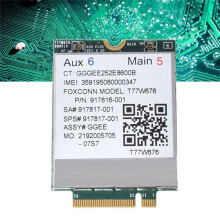 Módulo T77W676 4G LT4220 Placa WWAN 4G + 2XAntenna 917817-001 para Elite X21013 G3 EliteBook X360 1030 G3 Módulo