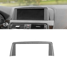 For 6 Series M6 F12 F13 F06 2011-2018 Carbon Fiber Center Central Navigation Panel Cover Trim Accessories