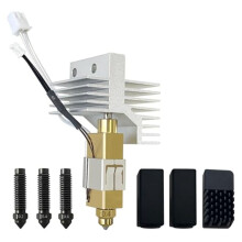 For Centauri Carbon Ceramic Hotend 0.4mm Hardened Steel Brass Nozzle Kit with Extra 0.2/0.4/0.6MM Hardened Nozzles