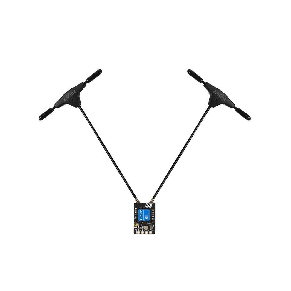 For Geprc Elrs Dual 2.4Ghz Diversity Receiver Rx 25-1000Hz Built-In Tcxo With Dual Antenna For Fpv Rc Drone 4713061058656