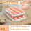 45 Eggs Holder for Fridge, 3 Rows Egg Dispenser,Freshness Ensured with  Recorder,Space-Saving Rolling Eggs Organizer 5