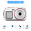 Digital Camera 16x  Dual Screen 72MP HD Camera with MP3 Player Function Auto Focus Camera for Kids Silver 9