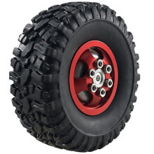 Black for 1/12 MN82 LC79 MN78 Naughty Dragon Remote Control Car Accessories Metal Upgrade Wheels and Tires
