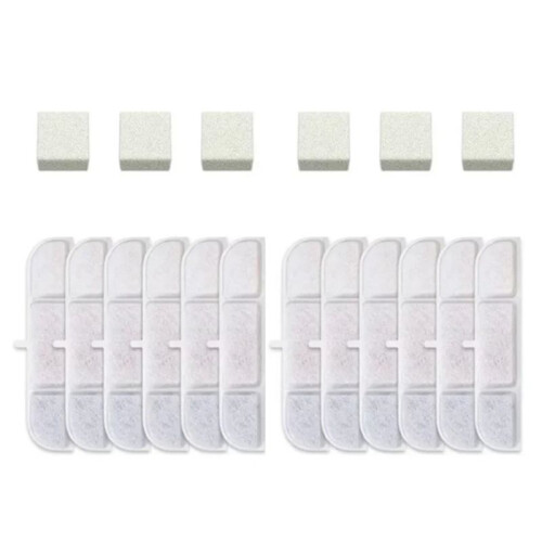 12PCS Pet Wireless Automatic Circulation  Drinking Fountain Filter Suitable for Cat Drinking Fountain