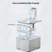 12PCS Pet Wireless Automatic Circulation Drinking Fountain Filter Suitable for Cat Drinking Fountain