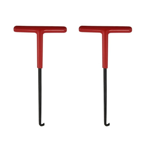 2 Pcs Exhaust Pipe Spring Disassembly Puller Motorcycle Modified T-Type Exhaust Pipe Hook Steel Hook Motorcycle Tool