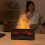 Flame Essential Oil Diffuser 3DFlame Fireplace Aromatherapy Machine Färgglad Luftfuktare med Fjärrkontroll för Sovrum B 8