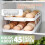 45 Eggs Holder for Fridge, 3 Rows Egg Dispenser,Freshness Ensured with  Recorder,Space-Saving Rolling Eggs Organizer 2