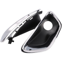 2PCS Car Front Bumper Fog Light Frame for  GRAND CHEROKEE 16-22 WK 2022 LH+RH Fog Lamp Bezel 68261710AA 68261711AA