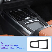 Car Interior Central Control Gear Shift Trim Panel Sticker Black for - GLA EQA GLB EQB Without Mouse Version