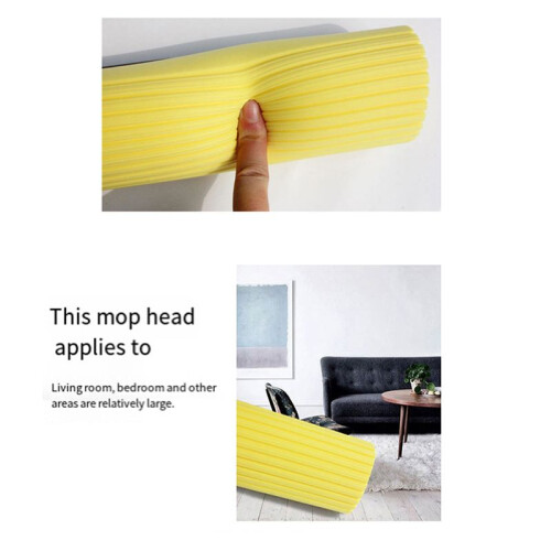 Mop Roller  Refill Sponge Refills Cleaning Pads Absorbent Replacement Wet Mopping Clothes Accessories Eraser 4Pack 2