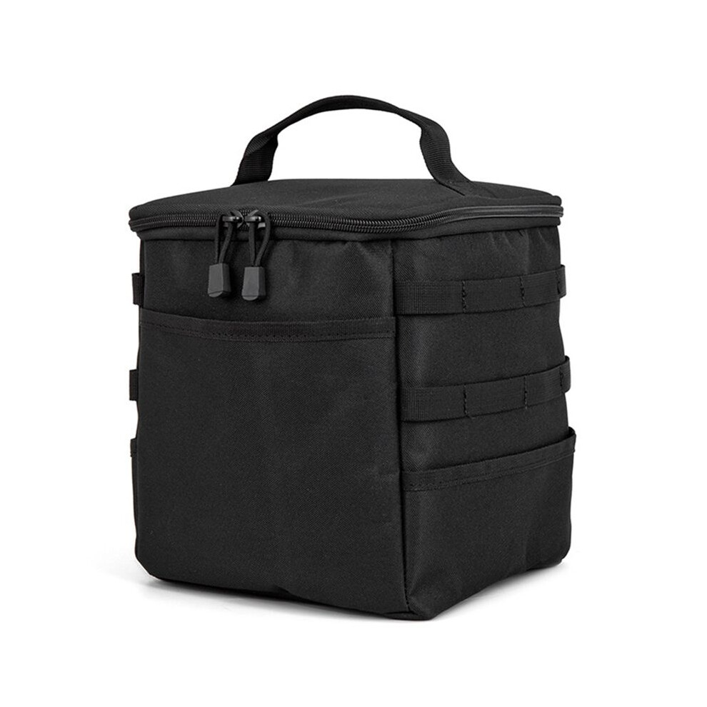 Outdoor Camping Storage Bag Tool Ground Nail Bag Gas Canister Picnic Cookware Utensils Kit Bag Black 4712950967222