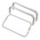 12 Inch Purse Frame Rectangle Lock Frame Kiss Lock Clasp Bag Frame Hardware Replacements Purse Closure 4PCS 1