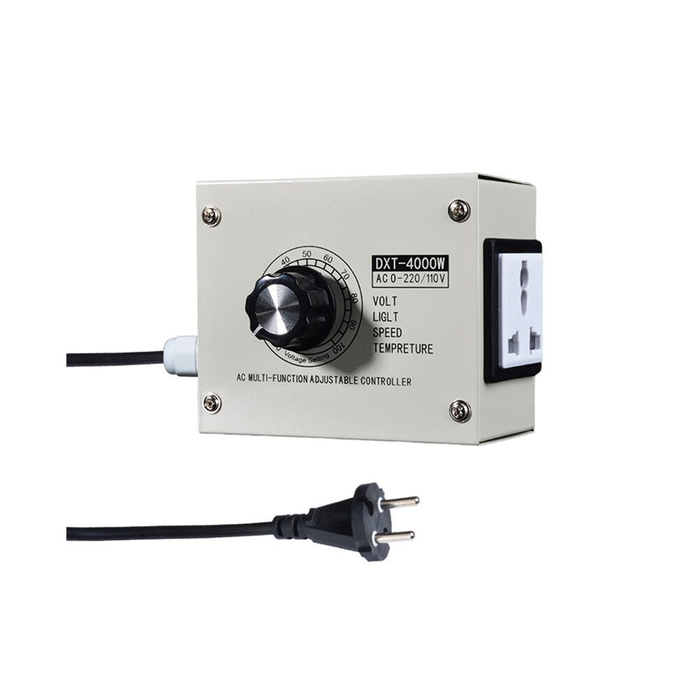 Adjustable Voltage Regulator 4000W Scr Adjustable Dimmer Speed Temperature Stepless Variable Speed Belt Eu Plug 6134220694849