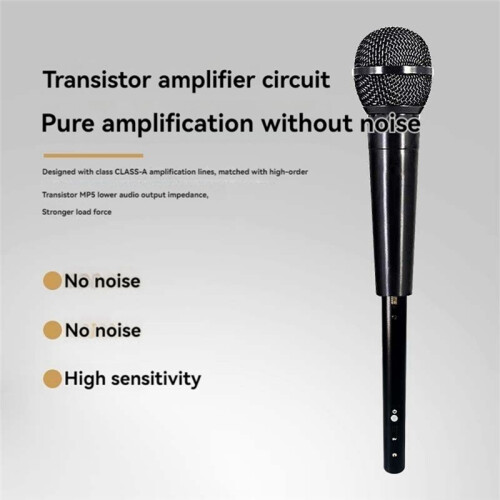 Rechargeable Wired Microphone Special Amplifier Dynamic Microphone Microphone Preamplifier Speech Stage Recording Gain 2