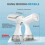 Dampfglätter, Tragbarer Dampfglätter, Handdampfglätter, 1500 W Dampfglätter mit 300 Ml Wassertank, EU-Stecker 6