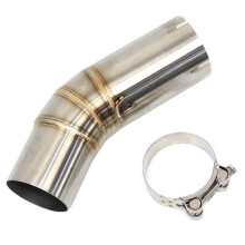 Silencieux D'Échappement à Enfiler pour Moto pour 959 Panigale 60 mm avec Lien Central en Acier Inoxydable