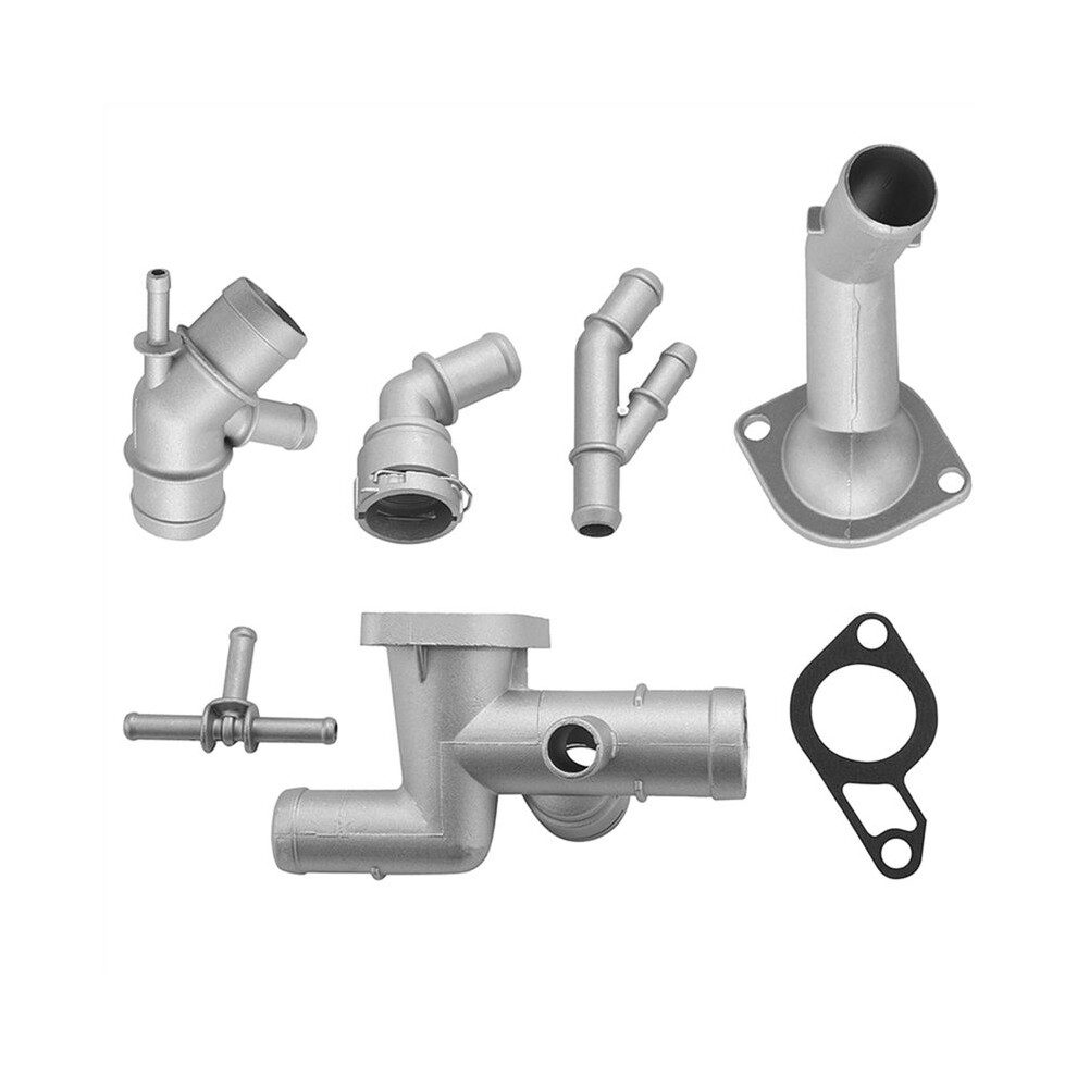 7Pcs Aluminium Engine Coolant Flange Hose Connector Kits 06A121133j For Mk4 1.8T Tt 2000-2005 1J0121087c 4711576697094