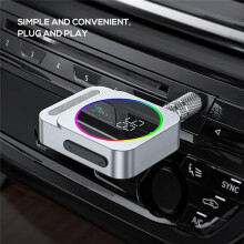 Aux Adapter for Car,Portable Car Adapter, Wireless Audio Receiver for Car /Home Stereo Speaker