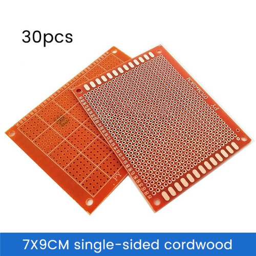 30 Stück Prototyp PCB Universal Board 7x9cm Einseitige Leiterplatte DIY Elektronik Kit 1