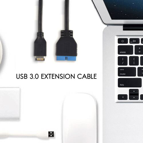 Prolunga USB Header to USB 3.0 da 20 pin, cavo di prolunga per scheda madre  da 20 cm 2