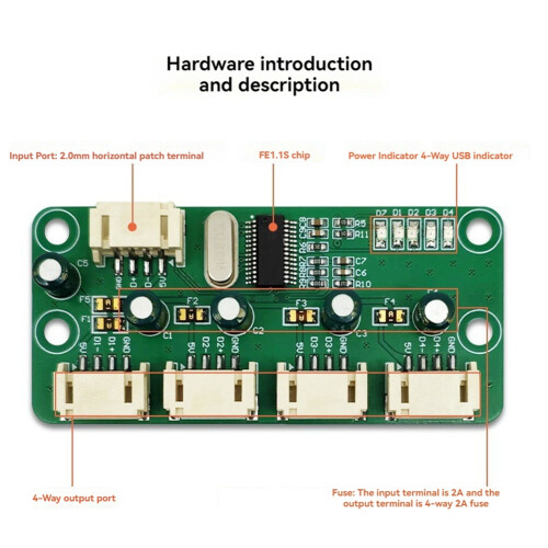 USB2.0 HUB PH2.0 Interface Version 1 to 4 Port USB Module Driver-Free 1