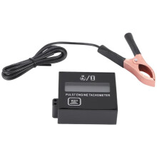 New Gasoline Digital Engine Tachometer Inductive Pulse Tachometer Waterproof with Battery for Chain Saw Mower 2/4 Stroke