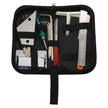 Chitarra Strumento Kit di Riparazione Manutenzione String Organizzatore Azione Righello Gauge Attrezzo Misura Chiave Esagonale Set Files Tastiera