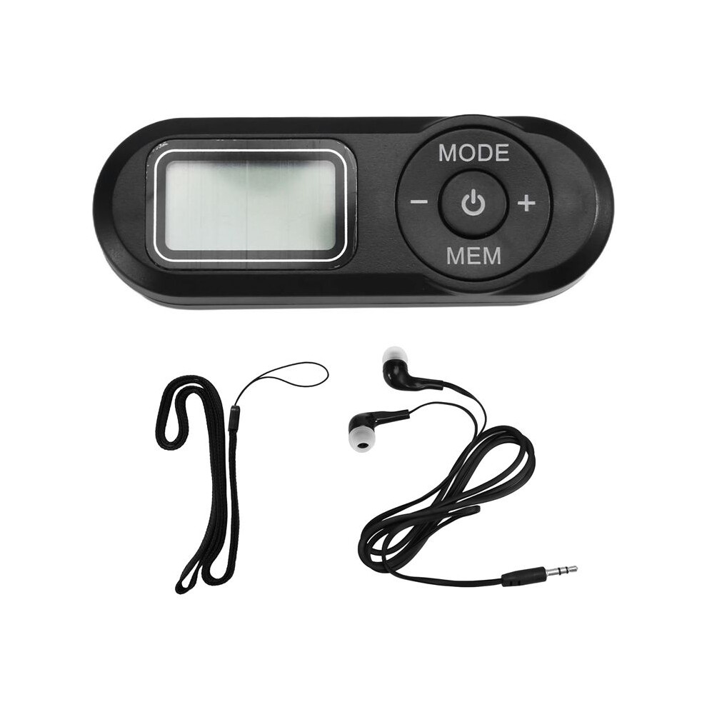 Portable Fm Radio, Pocket Radio Receiver With Earphone Fm Bass Stereo Radio For Walking Running Jogging 4711304942908