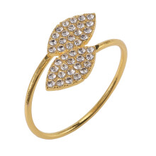 Napkin Ring, 12 Pcs Metal Napkin Rings Holder for Wedding Party Dinner Table Decoration (Leaf-Gold)