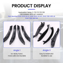 Interior Door Carbon Fiber Color Pull Handle Inside Trim for  3 4 Series F30 F31 F32 F33 F34 F35 F36 F80 F82 F83 2013-2018