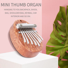8 Key Kalimba Exquisite Finger Thumb Piano Marimba Musical Good Accessory Pendant Gift