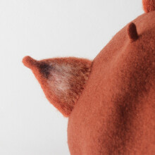Cute Ear Beret Casual Warm Painter Hat Handmade Beret Honey Color
