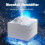 Aroma Diffuser Cool Mist Luftfuktare LED Moon Lamp Eterisk Olja Aroma Diffuser och Nattljus Svart 4