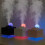 Aroma Diffuser Cool Mist Luftfuktare LED Moon Lamp Eterisk Olja Aroma Diffuser och Nattljus Svart 2