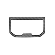 Car Armrest Box Rear Water Cup Holder Frame Cover Trim Stickers for Tacoma 2024 Car Accessories Carbon Fiber