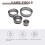 Stainless Steel Fluted  Round Cookie Biscuit Cutter Set 12 Pieces Graduated Ring Sizes 3