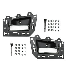 2 StüCk Vorne und Rechts Innen Innen TüR Griff Set für 2005-2011 Grand Cherokee Grau & Chrom