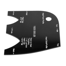 2 StüCk Gitarren Herstellung Template Acryl Hals Formung Vorlagen Set Reparatur Referenz Werkzeug für Gitarren 1935 000-28