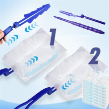 Dépoussiéreur Électrostatique Jetable Tête de Brosse en Fibre Plumeau Ménage Nettoyage Ménage Dépoussiéreur
