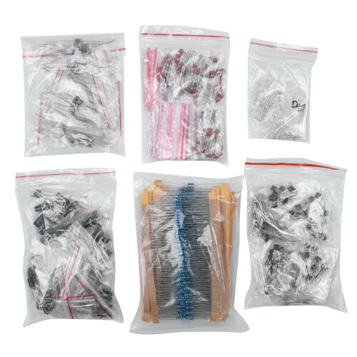 1390Pcs Electronic Components LED Diode Transistor Capacitor Resistance Kit 1