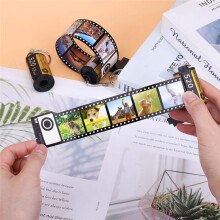 Sublimation Blanks Products Photo Sublimation Memory Camera Roll Keychain Jar Holds 20 Photos, Sublimation Accessories