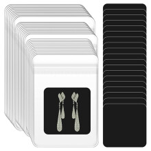 120-Teilige Transparente Schmuckbeutel-Sets Aus Kunststoff mit ReißVerschluss, mit AnlaufgeschüTzten Schmuckstreifen Aus Papier für