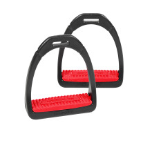 (One Size, Red) Compositi Childrens/Kids Premium Profile Horse Stirrups