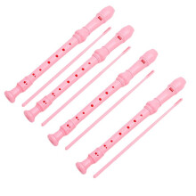 Flauto Dolce In ABS Rosa, Strumento Musicale A 8 Fori, Flauto per Bambini, Principianti e Adulti, Strumento per Flauto Entry-Level