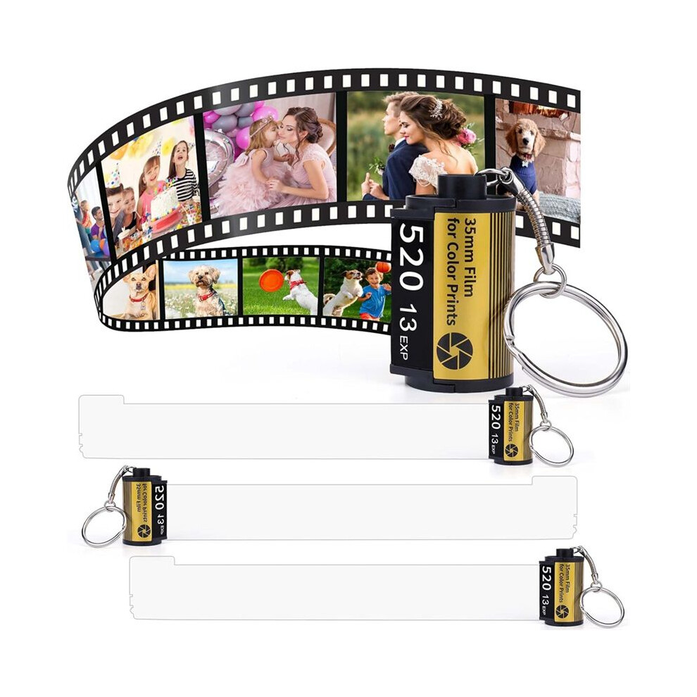 Sublimation Blanks Products Photo Sublimation Memory Camera Roll Keychain Jar Holds 20 Photos, Sublimation Accessories 6132158537023