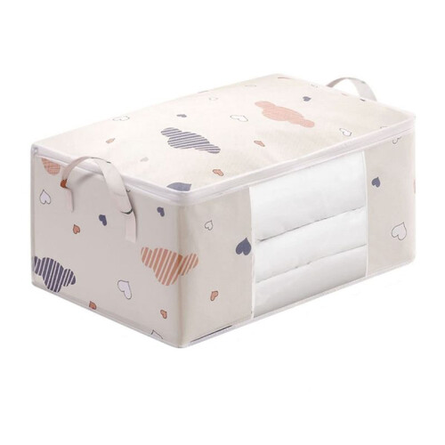 Storage Bag, Clothes Storage Comforter Storage Bag, Folding Organizer Bag with Handle, for Organizing Bedroom B