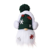 Gnome Decorations, Handmade Swedish Tomte Figurine Gnomes Farmhouse Scandinavian Gnomes Plush Ornaments Green