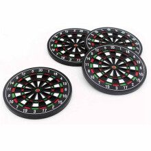 Juego de 4 Posavasos úNicos para Bebidas con Tablero de Dardos para el Hogar, Cocina, Oficina, Fiesta de Boda, Tapete de Cerveza Antideslizante